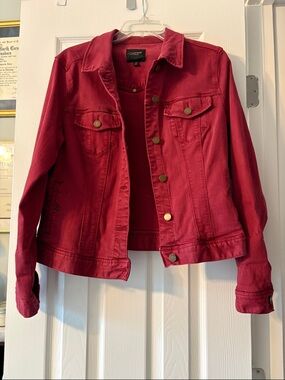 Liverpool Red Denim Jacket